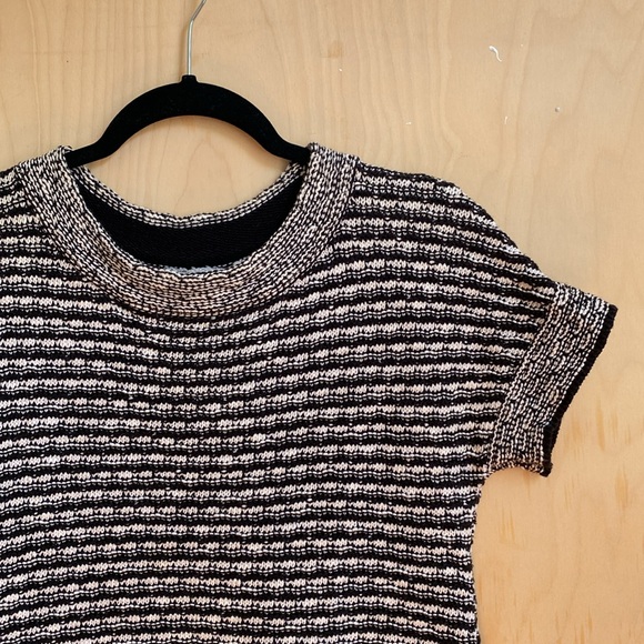 Anthropologie | Black and White Knitted Tee S - Picture 2 of 7